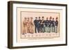 Uniforms of 7 Artillery and 3 Officers, 1899-Arthur Wagner-Framed Art Print