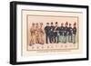 Uniforms of 7 Artillery and 3 Officers, 1899-Arthur Wagner-Framed Art Print