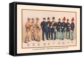 Uniforms of 7 Artillery and 3 Officers, 1899-Arthur Wagner-Framed Stretched Canvas