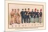 Uniforms of 7 Artillery and 3 Officers, 1899-Arthur Wagner-Mounted Art Print