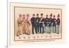 Uniforms of 7 Artillery and 3 Officers, 1899-Arthur Wagner-Framed Art Print