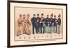 Uniforms of 7 Artillery and 3 Officers, 1899-Arthur Wagner-Framed Art Print