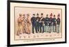 Uniforms of 7 Artillery and 3 Officers, 1899-Arthur Wagner-Framed Art Print