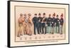 Uniforms of 7 Artillery and 3 Officers, 1899-Arthur Wagner-Framed Stretched Canvas