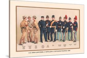 Uniforms of 7 Artillery and 3 Officers, 1899-Arthur Wagner-Stretched Canvas