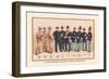 Uniforms of 7 Artillery and 3 Officers, 1899-Arthur Wagner-Framed Premium Giclee Print