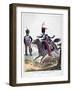 Uniforms of a Regiment of Hussars of the French Royal Guard, 1823-Charles Etienne Pierre Motte-Framed Giclee Print