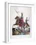 Uniforms of a Regiment of Lancers of the French Royal Guard, 1823-Charles Etienne Pierre Motte-Framed Giclee Print