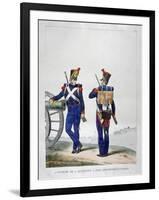 Uniforms of a Swiss Artillery Regiment, 1823-Charles Etienne Pierre Motte-Framed Giclee Print