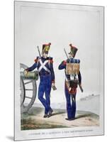 Uniforms of a Swiss Artillery Regiment, 1823-Charles Etienne Pierre Motte-Mounted Giclee Print