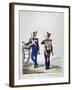 Uniforms of a Swiss Artillery Regiment, 1823-Charles Etienne Pierre Motte-Framed Giclee Print