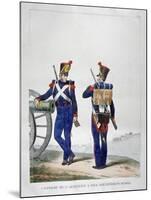 Uniforms of a Swiss Artillery Regiment, 1823-Charles Etienne Pierre Motte-Mounted Giclee Print