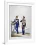 Uniforms of a Swiss Artillery Regiment, 1823-Charles Etienne Pierre Motte-Framed Giclee Print