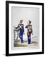 Uniforms of a Swiss Artillery Regiment, 1823-Charles Etienne Pierre Motte-Framed Giclee Print