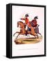 Uniforms of an Aide De Camp, and of a Brigade Major of Cavalry, from 'Costume of the British…-Charles Hamilton Smith-Framed Stretched Canvas