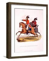 Uniforms of an Aide De Camp, and of a Brigade Major of Cavalry, from 'Costume of the British…-Charles Hamilton Smith-Framed Premium Giclee Print