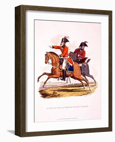 Uniforms of an Aide De Camp, and of a Brigade Major of Cavalry, from 'Costume of the British…-Charles Hamilton Smith-Framed Premium Giclee Print