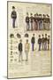 Uniforms of Grand Duchy of Tuscany, Color Plate, 1854-Quinto Cenni-Mounted Giclee Print