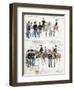 Uniforms of Grand Duchy of Tuscany in 1851-null-Framed Giclee Print