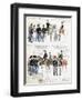 Uniforms of Grand Duchy of Tuscany in 1851-null-Framed Giclee Print