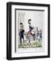 Uniforms of Guards of the French Royal Corps, 1823-Charles Etienne Pierre Motte-Framed Giclee Print