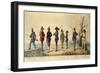 Uniforms of Italian Legion, 1848-null-Framed Giclee Print