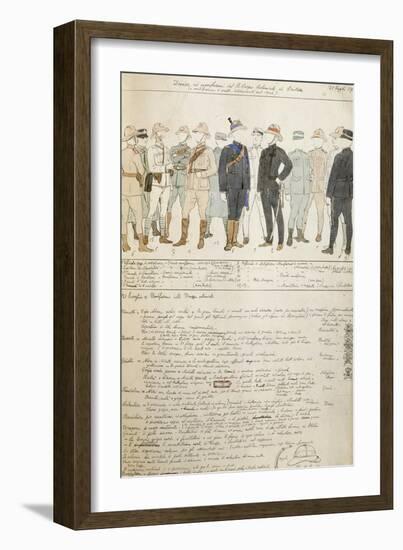 Uniforms of Royal Corp of Colonial Troops of Kingdom of Italy in Eritrea-null-Framed Giclee Print