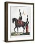 Uniforms of the 12th and 16th Regiment of Chasseurs, France, 1823-Charles Etienne Pierre Motte-Framed Giclee Print