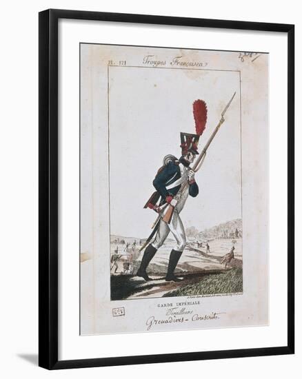 Uniforms of the French Army: Grenadier of the Imperial Guard-null-Framed Giclee Print