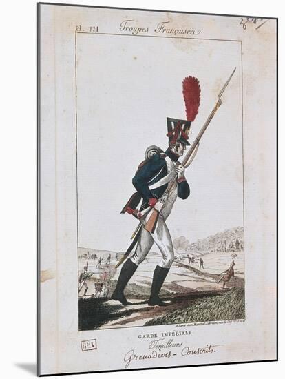 Uniforms of the French Army: Grenadier of the Imperial Guard-null-Mounted Giclee Print