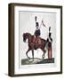 Uniforms of the Mounted 9th and 10th Chasseur Regiment, 1823-Charles Etienne Pierre Motte-Framed Giclee Print