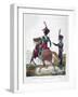 Uniforms of the Mounted Chasseur Regiment of the French Royal Guard, 1823-Charles Etienne Pierre Motte-Framed Giclee Print