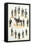 Uniforms of the Rifle Brigade-Richard Simkin-Framed Stretched Canvas