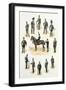 Uniforms of the Rifle Brigade-Richard Simkin-Framed Giclee Print