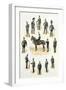 Uniforms of the Rifle Brigade-Richard Simkin-Framed Giclee Print