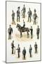 Uniforms of the Rifle Brigade-Richard Simkin-Mounted Giclee Print