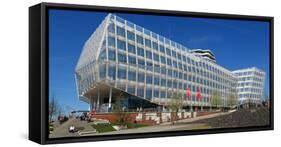 Unilever House, HafenCity, Hamburg, Germany, Europe-Hans-Peter Merten-Framed Stretched Canvas