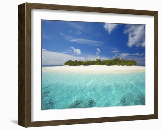 Uninhabited Island, Maldives, Indian Ocean, Asia-Sakis Papadopoulos-Framed Photographic Print