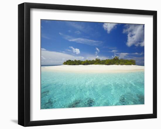 Uninhabited Island, Maldives, Indian Ocean, Asia-Sakis Papadopoulos-Framed Photographic Print