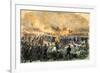 Union and Confederate Armies Clash at the First Battle of Bull Run, 1861-null-Framed Giclee Print