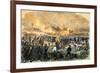 Union and Confederate Armies Clash at the First Battle of Bull Run, 1861-null-Framed Giclee Print