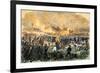 Union and Confederate Armies Clash at the First Battle of Bull Run, 1861-null-Framed Giclee Print