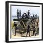 Union Army Spiking the Cannons of Fort Moultrie before Evacuating to Fort Sumter, c.1860-null-Framed Giclee Print