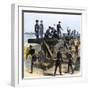 Union Army Spiking the Cannons of Fort Moultrie before Evacuating to Fort Sumter, c.1860-null-Framed Giclee Print