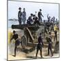 Union Army Spiking the Cannons of Fort Moultrie before Evacuating to Fort Sumter, c.1860-null-Mounted Giclee Print