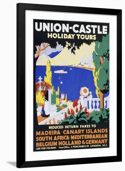 Union-Castle Holiday Tours-null-Framed Art Print