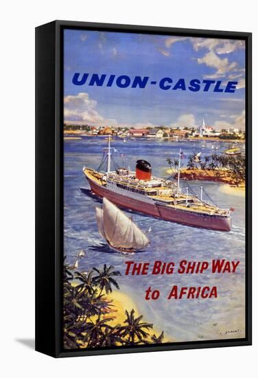 Union-Castle Line-null-Framed Stretched Canvas