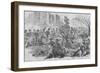 Union Cavalry Charge into Fairfax County Virginia under Tomkins-Frank Leslie-Framed Art Print