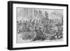 Union Cavalry Charge into Fairfax County Virginia under Tomkins-Frank Leslie-Framed Art Print