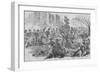 Union Cavalry Charge into Fairfax County Virginia under Tomkins-Frank Leslie-Framed Art Print